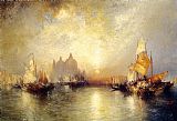 Thomas Moran Entrance to the Grand Canal, Venice painting